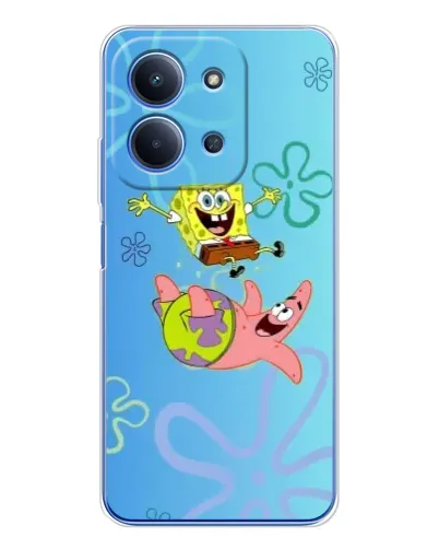 Чехол для Xiaomi Redmi 15C 5g с картинкой «Спанч Боб и Патрик»