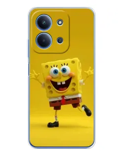 Чехол для Xiaomi Redmi 15C 5g с картинкой «Позитивный Губка Боб»