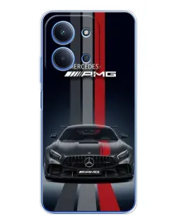 Чохол для Xiaomi Redmi 15C 5g з картинкою «Mercedes — білий карбон» Чохол для Xiaomi Redmi 15C 5g з картинкою «Mercedes — білий карбон»