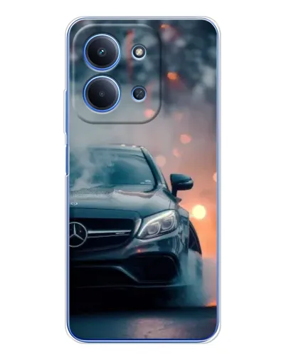 Чохол для Xiaomi Redmi 15C 5g з картинкою «Mercedes — нічне місто»