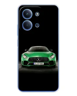 Чохол для Xiaomi Redmi 15C 5g з картинкою «Mercedes — неоновий лого»