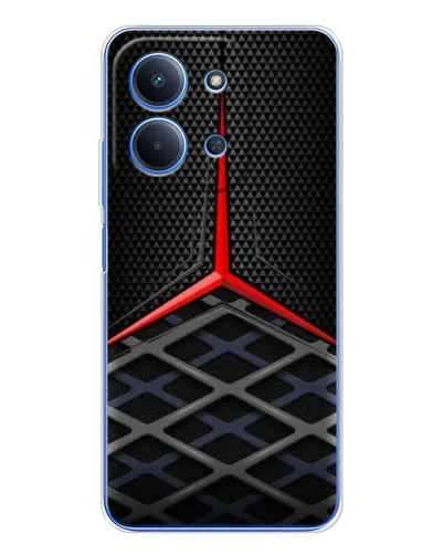 Чохол для Xiaomi Redmi 15C 5g з картинкою «Mercedes Carbon Grid»