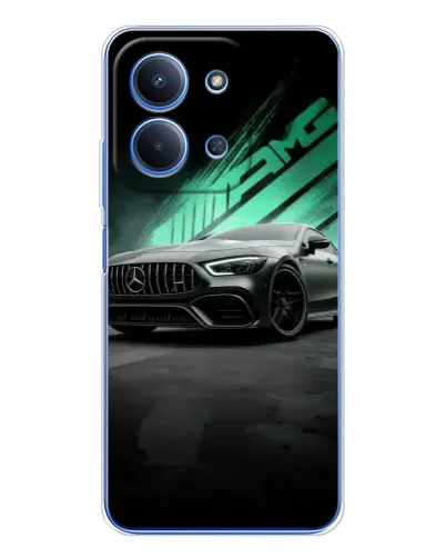 Чохол для Xiaomi Redmi 15C 5g з картинкою «Темний Mercedes AMG»