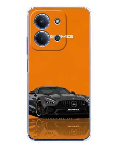 Чохол для Xiaomi Redmi 15C 5g з картинкою «Помаранчевий Mercedes AMG»