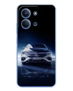 Чохол для Xiaomi Redmi 15C 5g з картинкою «Нічний Mercedes EQ»