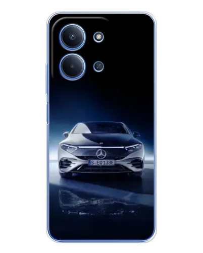 Чохол для Xiaomi Redmi 15C 5g з картинкою «Нічний Mercedes EQ»