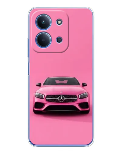 Чохол для Xiaomi Redmi 15C 5g з картинкою «Рожевий Mercedes AMG»