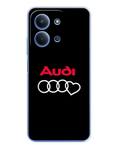 Чохол для Xiaomi Redmi 15C 5g з картинкою «Логотип Audi Heart»