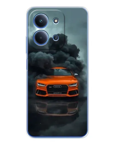 Чохол для Xiaomi Redmi 15C 5g з картинкою «Audi у хмарах диму»