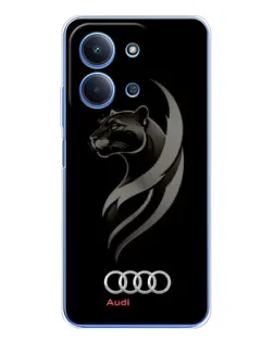 Чохол для Xiaomi Redmi 15C 5g з картинкою «Графіка — пантера та Audi»