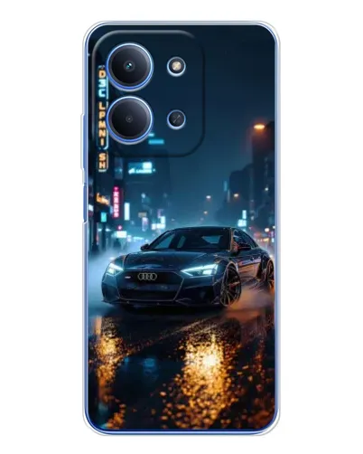 Чохол для Xiaomi Redmi 15C 5g з картинкою «Нічне місто та Audi»