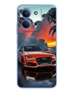 Чохол для Xiaomi Redmi 15C 5g з картинкою «Audi — захід сонця»