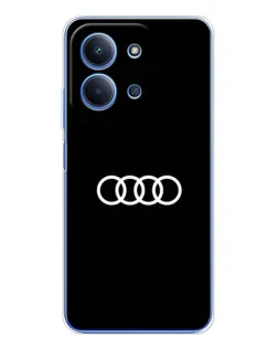 Чохол для Xiaomi Redmi 15C 5g з картинкою «Audi White Logo»