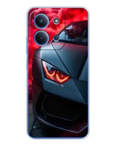 Чохол для Xiaomi Redmi 15C 5g з картинкою «Lamborghini червоне сяйво»