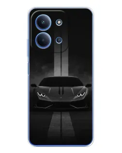 Чохол для Xiaomi Redmi 15C 5g з картинкою «Lamborghini симетрія доріг»