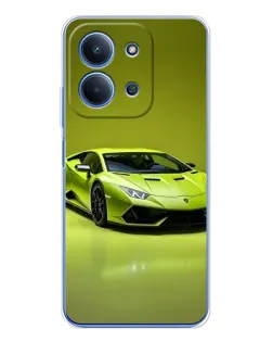 Чохол для Xiaomi Redmi 15C 5g з картинкою «Салатовий Lamborghini Huracan»
