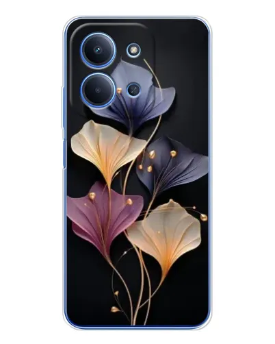 Чехол для Xiaomi Redmi 15C 5g с картинкой «Лиловые цветы грации»