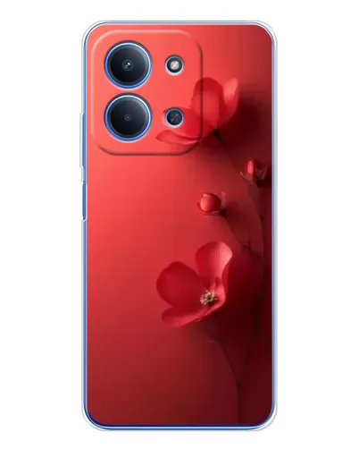 Чехол для Xiaomi Redmi 15C 5g с картинкой «Маковые соцветия»