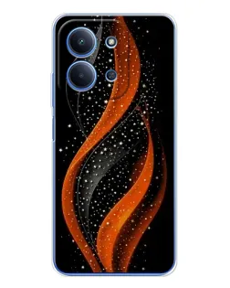 Чехол для Xiaomi Redmi 15C 5g с картинкой «Огненная звездная волна»