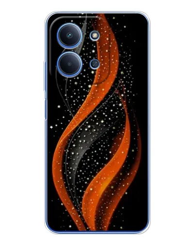 Чехол для Xiaomi Redmi 15C 5g с картинкой «Огненная звездная волна»