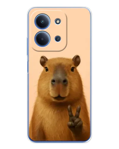Чохол для Xiaomi Redmi 15C 5g з картинкою «Капібара вікторія»