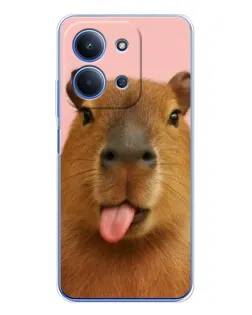 Чохол для Xiaomi Redmi 15C 5g з картинкою «Капібара з язиком»