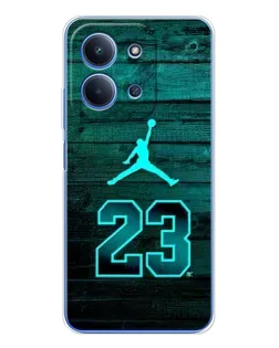 Чехол для Xiaomi Redmi 15C с картинкой «Jordan Cyan 23»