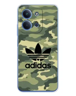 Чехол для Xiaomi Redmi 15C с картинкой «Милитари стиль Adidas»