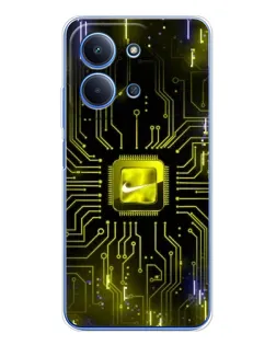Чохол для Xiaomi Redmi 15C з картинкою «Nike — золота іскра»