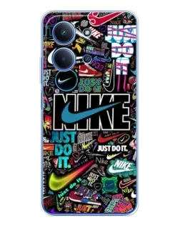 Чохол для Xiaomi Redmi 15C з картинкою «Яскравий колаж Nike»