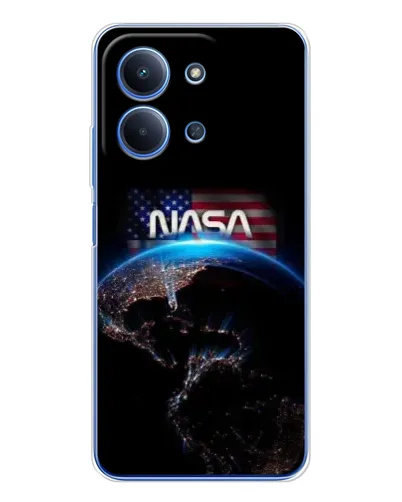 Чехол для Xiaomi Redmi 15C с картинкой «Земля из космоса NASA»