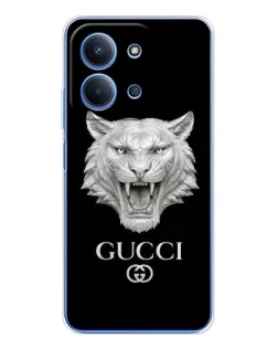 Чохол для Xiaomi Redmi 15C з картинкою «Gucci — срібний лев» Чохол для Xiaomi Redmi 15C з картинкою «Gucci — срібний лев»