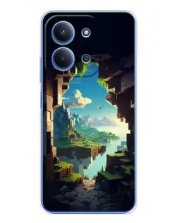 Чехол для Xiaomi Redmi 15C с картинкой «Вид из пещеры»