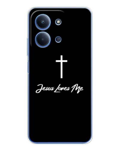 Чехол для Xiaomi Redmi 15C с картинкой «Иисус любит тебя»