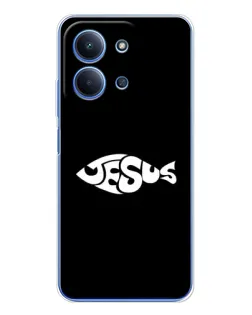 Чехол для Xiaomi Redmi 15C с картинкой «Рыба Jesus»