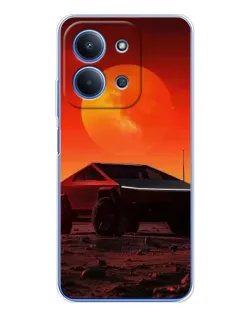 Чохол для Xiaomi Redmi 15C з картинкою «Cybertruck на Марсі»