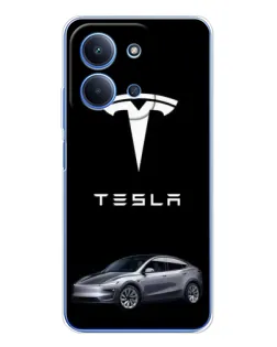 Чехол для Xiaomi Redmi 15C с картинкой «Tesla Model Y»