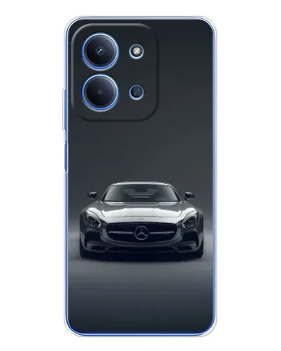 Чехол для Xiaomi Redmi 15C с картинкой «Mercedes на черном»