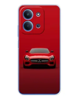 Чехол для Xiaomi Redmi 15C с картинкой «Красный Mercedes AMG»