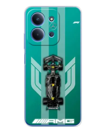 Чехол для Xiaomi Redmi 15C с картинкой «Mercedes AMG Petronas»