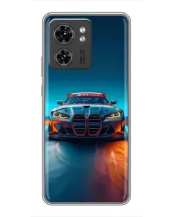 Чохол для Xiaomi Redmi 17 з картинкою «BMW — вогні неону»