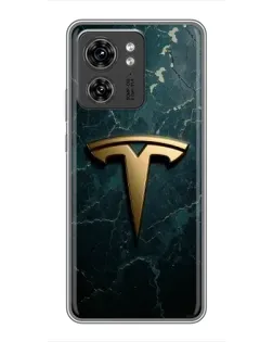 Чохол для Xiaomi Redmi 17 з картинкою «Мармурова Tesla Gold»