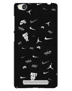 Чехол для Xiaomi Redmi 4A с картинкой «Nike Black Pattern»