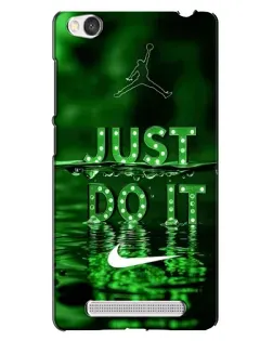 Чехол для Xiaomi Redmi 4A с картинкой «Зеленый неоновый Nike»
