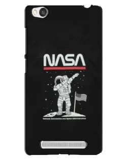 Чехол для Xiaomi Redmi 4A с картинкой «NASA — шагаем по Луне»