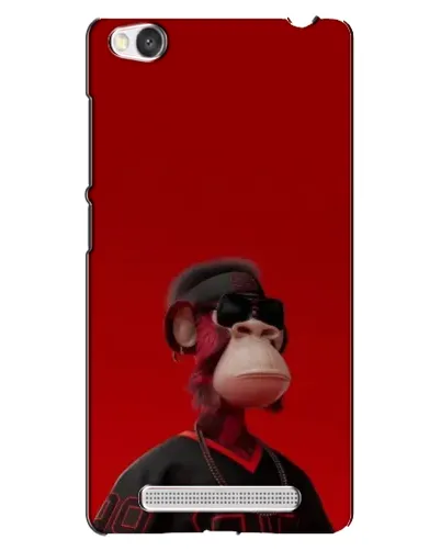 Чехол для Xiaomi Redmi 4A с картинкой «Bored Ape в красном»