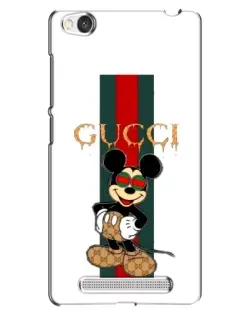 Чехол для Xiaomi Redmi 4A с картинкой «Микки Маус Gucci — полосы»