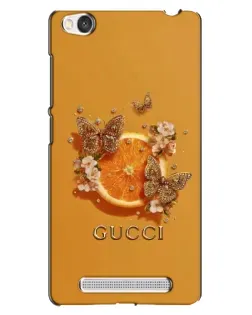 Чохол для Xiaomi Redmi 4A з картинкою «Gucci — золоті метелики»