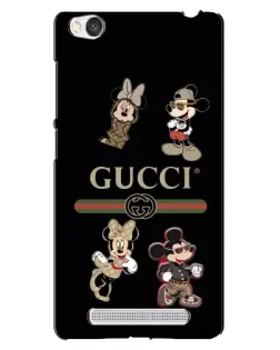 Чохол для Xiaomi Redmi 4A з картинкою «Gucci — герої Disney та монограма»