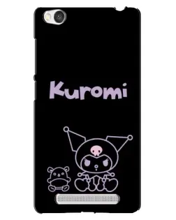 Чехол для Xiaomi Redmi 4A с картинкой «Kuromi — черный минимализм»